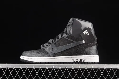 All Categories Air Jordan Jordan Series Basketball Shoes Air Jordan 1 High Donkey Brand x Air Jordan 1 AJ1 Joe 1 Donkey Brand Co-branded Custom Model #With Presbyopia Suitcase Made of Leather, Exclusive Logo Covered Shoe Body, Very High Style